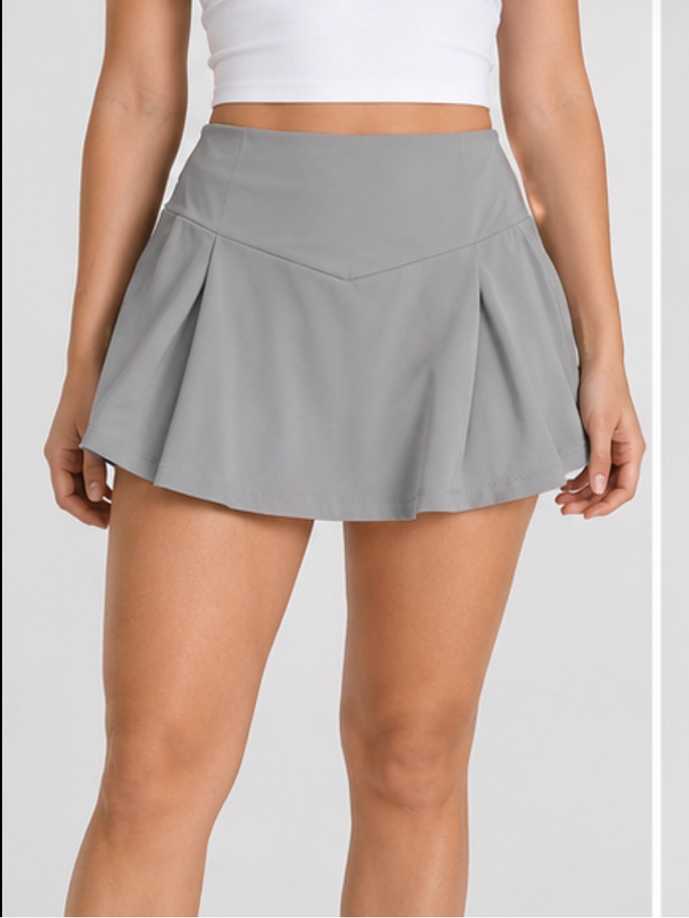 Grey Athletic Skort